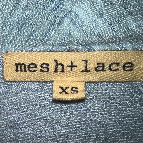 mesh + lace Criss Cross Wrap Front Sweatshirt - Picture 4 of 4